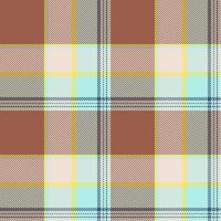 Plaid seamless pattern. Check fabric texture. Vector textile print.