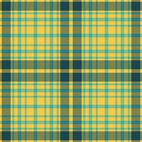 Plaid seamless pattern. Check fabric texture. Vector textile print.