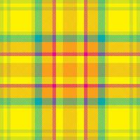 Plaid check pattern. Seamless fabric texture. Tartan textile print. vector