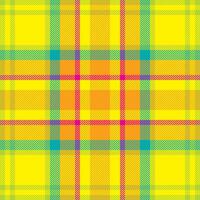 Plaid check pattern. Seamless fabric texture. Tartan textile print. vector