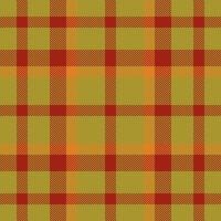 Plaid check pattern. Seamless fabric texture. Tartan textile print. vector