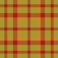 Plaid check pattern. Seamless fabric texture. Tartan textile print. vector