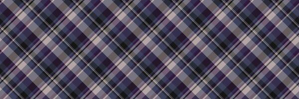 Quality fabric texture tartan, filigree textile plaid pattern. Bed vector background seamless check in pastel and dark colors.