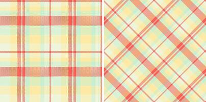 Background pattern vector of check texture seamless with a plaid fabric tartan textile.