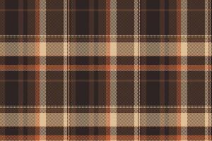 Form fabric background vector, mixed pattern seamless plaid. Wedding textile tartan texture check in orange and dark colors. vector