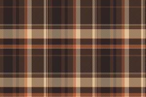 Form fabric background vector, mixed pattern seamless plaid. Wedding textile tartan texture check in orange and dark colors. vector