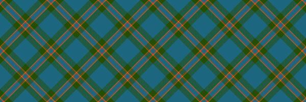 Easter fabric textile check, unique tartan texture pattern. Infinity seamless plaid background vector in cyan and green colors.