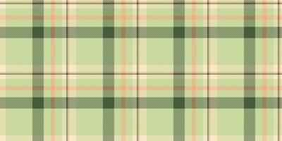 Us seamless check vector, painting plaid pattern textile. 1960s tartan fabric texture background in light and green colors. vector