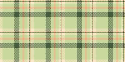 Us seamless check vector, painting plaid pattern textile. 1960s tartan fabric texture background in light and green colors. vector