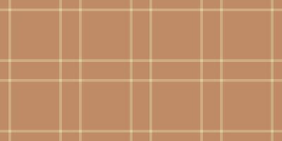Asymmetric seamless plaid check, celtic background textile texture. Infinity pattern vector fabric tartan in orange and yellow colors.