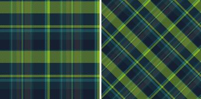 Check seamless fabric of vector tartan textile with a plaid texture background pattern. Set in fashionable colors. Unique invitation designs for events.