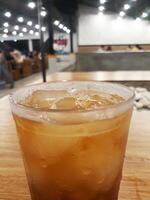 Sweet cold iced tea photo