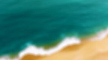 tropical playa difuminar fondo, mar verde antecedentes foto