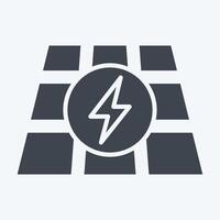 Icon Photovoltaic. related to Solar Panel symbol. glyph style. simple design illustration. vector
