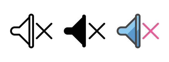 Multipurpose Megaphone Vector Icon in Outline, Glyph, Filled Outline Style