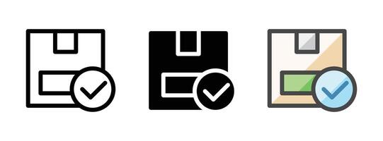 Multipurpose Checklist Box Vector Icon in Outline, Glyph, Filled Outline Style