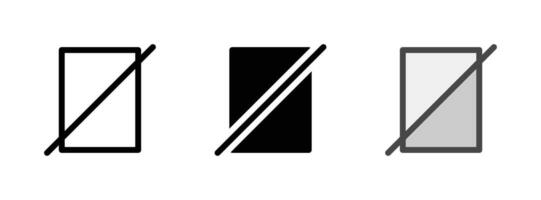 Multipurpose Paper Vector Icon in Outline, Glyph, Filled Outline Style