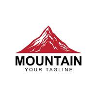 Mountain icon Logo Template Vector illustration design. logo suitable for travel, adventure, wilderness, and brand company