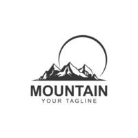 Mountain icon Logo Template Vector illustration design. logo suitable for travel, adventure, wilderness, and brand company