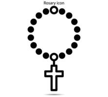 Rosary icon, Vector illustrator