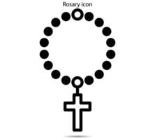 Rosary icon, Vector illustrator