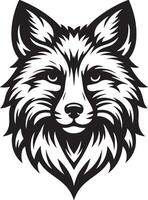 Fox Face Wild Animal Cut Vector Illustration File. Mammal Animal Vector Illustration