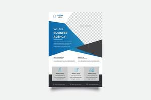 Business template corporate flyer design Free Vector