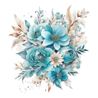 AI generated Foral flower bouquet design, Abstract metallic flower design, Digital flower painting, Floral textile design, glossy flower design, Embossed flower pattern png