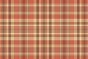 Tartan plaid pattern with texture and warm color. vector