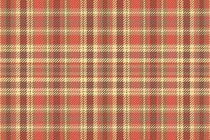 Tartan plaid pattern with texture and warm color. vector