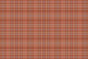 Tartan plaid pattern with texture and warm color. vector