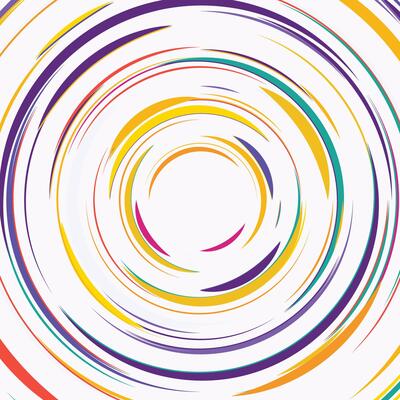 Geometric circle background.