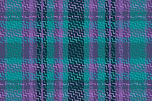 Tartan plaid pattern with texture and warm color. vector