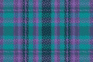 Tartan plaid pattern with texture and warm color. vector