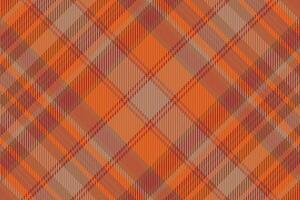 Tartan plaid pattern with texture and warm color. vector