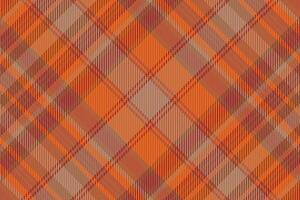 Tartan plaid pattern with texture and warm color. vector