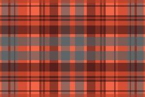 Tartan plaid pattern with texture and warm color. vector