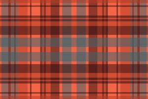 Tartan plaid pattern with texture and warm color. vector