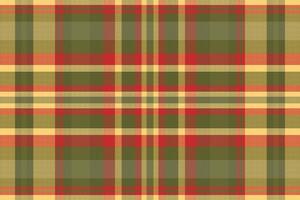 Tartan plaid pattern with texture and warm color. vector