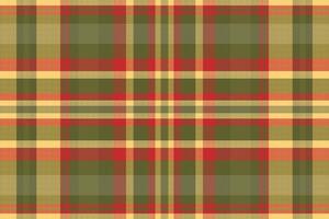 Tartan plaid pattern with texture and warm color. vector