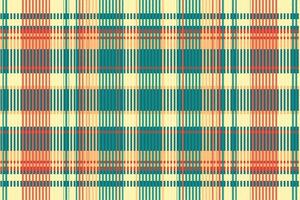 Tartan plaid pattern with texture and warm color. vector