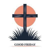 Good Friday, Religious Christian background. vector