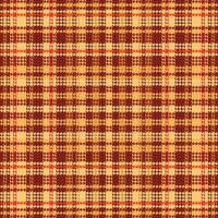 Tartan plaid pattern with texture and warm color. vector