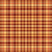 Tartan plaid pattern with texture and warm color. vector