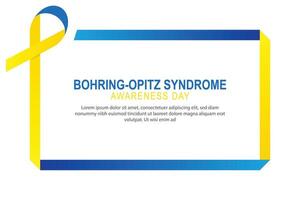 Bohring - Opitz Syndrome Day background. vector