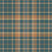 Tartan plaid pattern with texture and warm color. vector