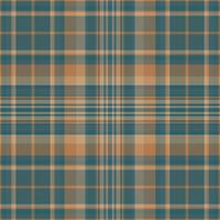 Tartan plaid pattern with texture and warm color. vector