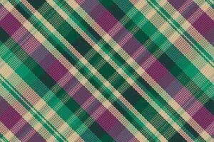 Tartan plaid pattern with texture and warm color. vector