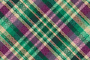 Tartan plaid pattern with texture and warm color. vector