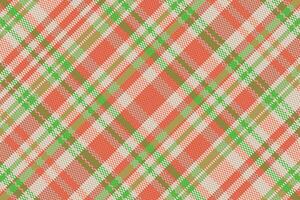 Tartan plaid pattern with texture and warm color. vector